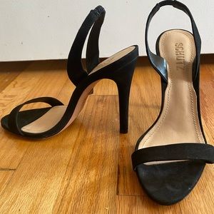 Schutz Black Suede Heel Size 6